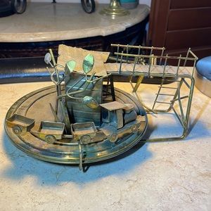 Vintage metal music box